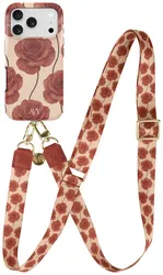 AVY Apple iPhone 17 Pro MagSafe Hoesje met Koord 130CM Botanique Roses afbeelding