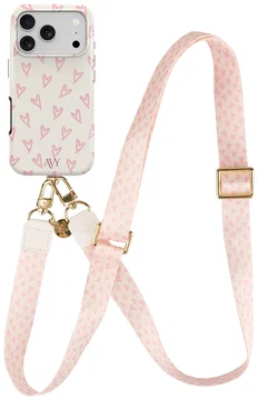 AVY Apple iPhone 17 Pro MagSafe Hoesje met Koord 130CM Cupid Blush