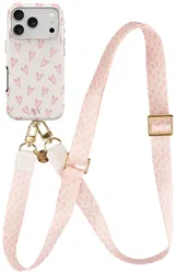 AVY Apple iPhone 17 Pro MagSafe Hoesje met Koord 130CM Cupid Blush afbeelding