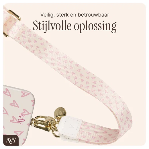 AVY Apple iPhone 17 Pro MagSafe Hoesje met Koord 130CM Cupid Blush afbeelding 11