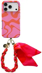 AVY Apple iPhone 17 Pro MagSafe Hoesje met Koord 32CM Rosé Twist afbeelding