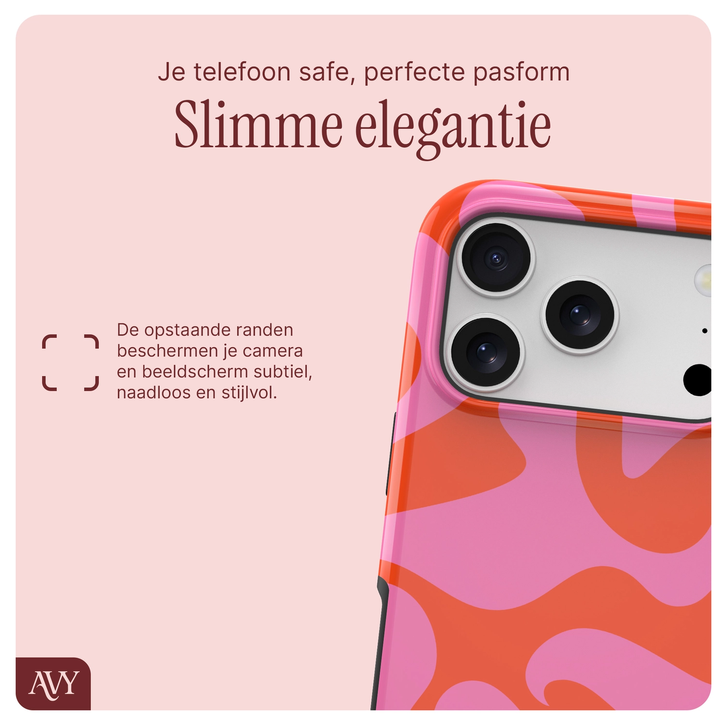 AVY Apple iPhone 17 Pro MagSafe Hoesje met Koord (32CM) Rosé Twist afbeelding 7