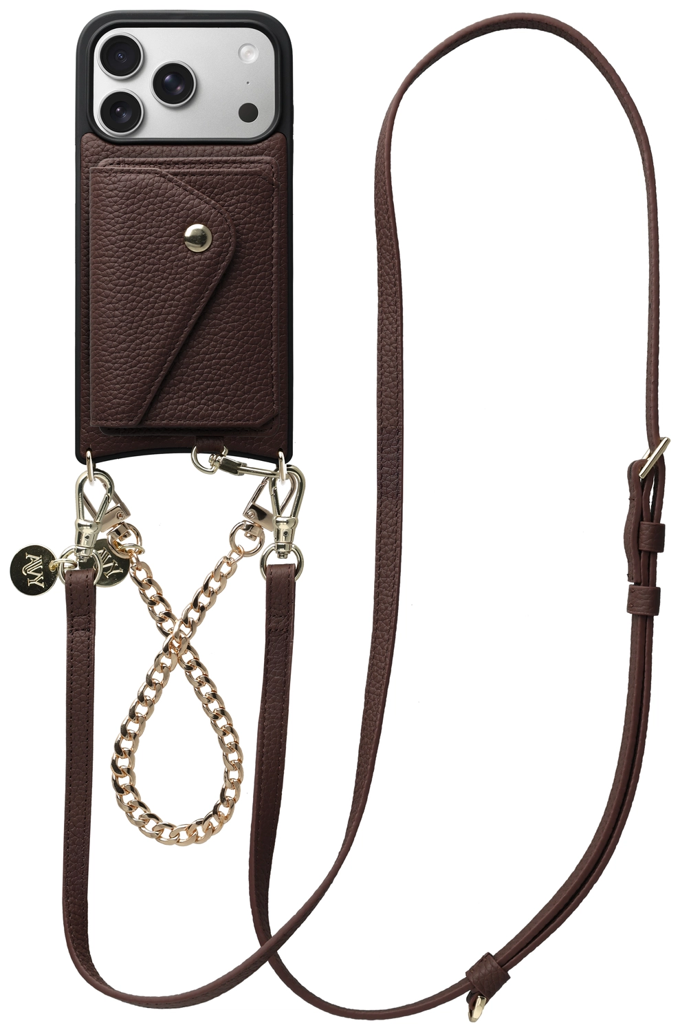 AVY Apple iPhone 17 Pro - Styled Kit - Chocolate - Leather and Gold afbeelding 1