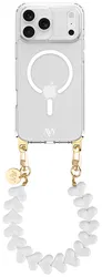 AVY Apple iPhone 17 Pro Max Hoesje met Koord & MagSafe 30CM Cupid White afbeelding