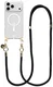 AVY Apple iPhone 17 Pro Max Hoesje met Koord & MagSafe 130CM Tressé Black afbeelding 1