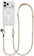 AVY Apple iPhone 17 Pro Max Hoesje met Koord & MagSafe 130CM Tressé Beige afbeelding 1