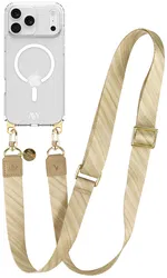 AVY Apple iPhone 17 Pro Max Hoesje met Koord & MagSafe 130CM Aurum Gold afbeelding