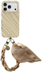 AVY Apple iPhone 17 Pro Max MagSafe Hoesje met Koord 32CM Aurum Gold afbeelding