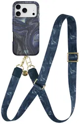 AVY Apple iPhone 17 Pro Max MagSafe Hoesje met Koord 130CM Obscura Blue afbeelding