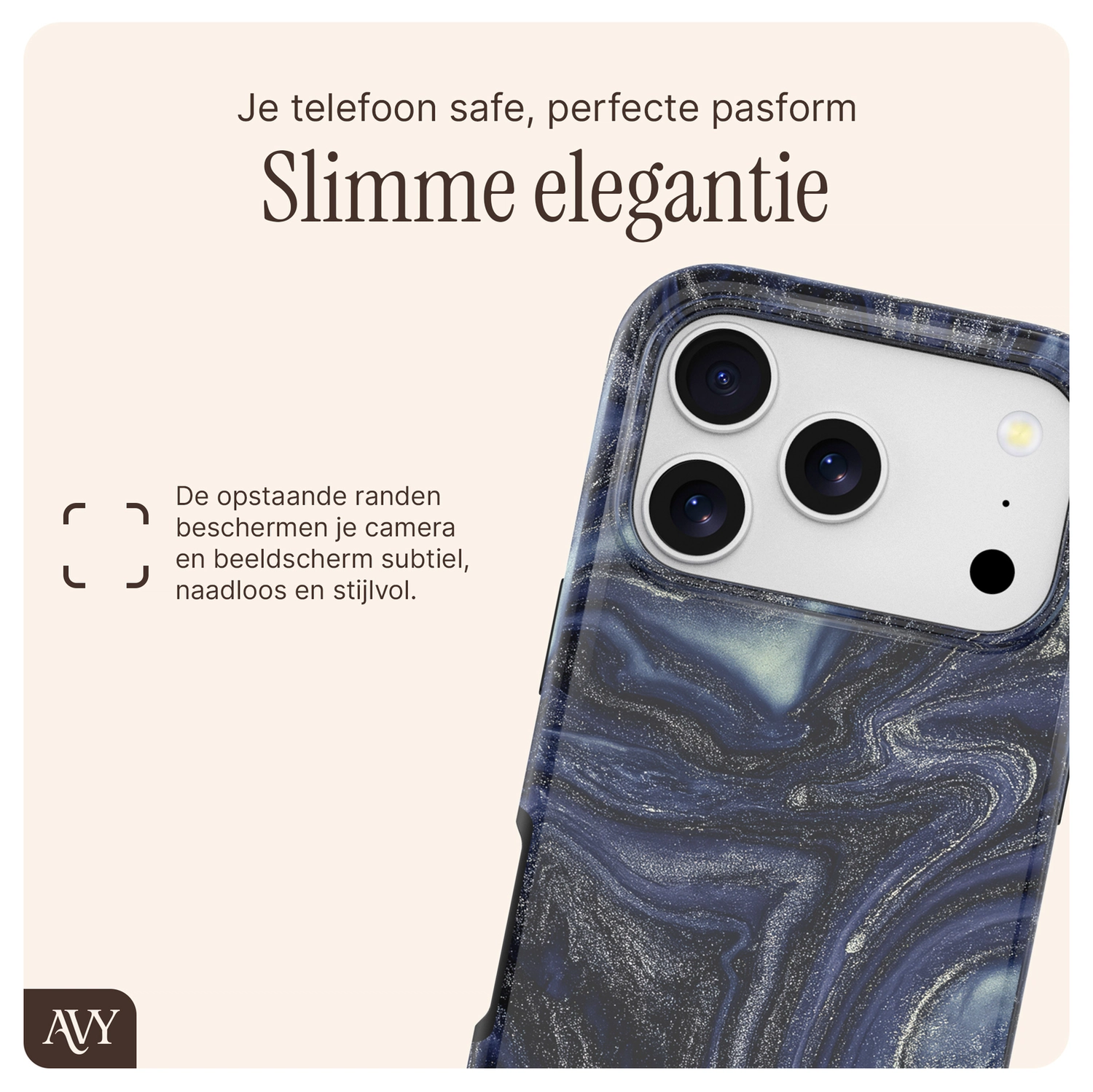 AVY Apple iPhone 17 Pro Max MagSafe Hoesje met Koord 32CM Obscura Blue afbeelding 6