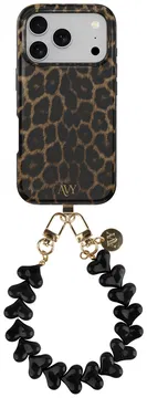 AVY Apple iPhone 17 Pro Max MagSafe Hoesje met Koord 30CM Panther Hearts