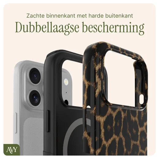 AVY Apple iPhone 17 Pro Max MagSafe Hoesje met Koord 130CM Panthera Chic afbeelding 8