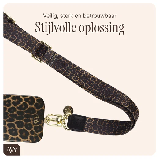 AVY Apple iPhone 17 Pro Max MagSafe Hoesje met Koord 130CM Panthera Chic afbeelding 11
