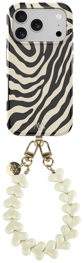 AVY Apple iPhone 17 Pro Max MagSafe Hoesje met Koord 30CM Safari Hearts afbeelding 1
