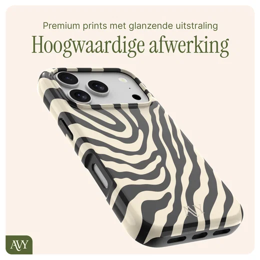 AVY Apple iPhone 17 Pro Max MagSafe Hoesje met Koord 30CM Safari Hearts afbeelding 6