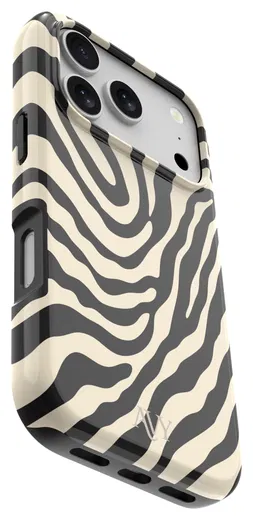 AVY Apple iPhone 17 Pro Max MagSafe Hoesje met Koord 32CM Serengeti Zebra afbeelding 14