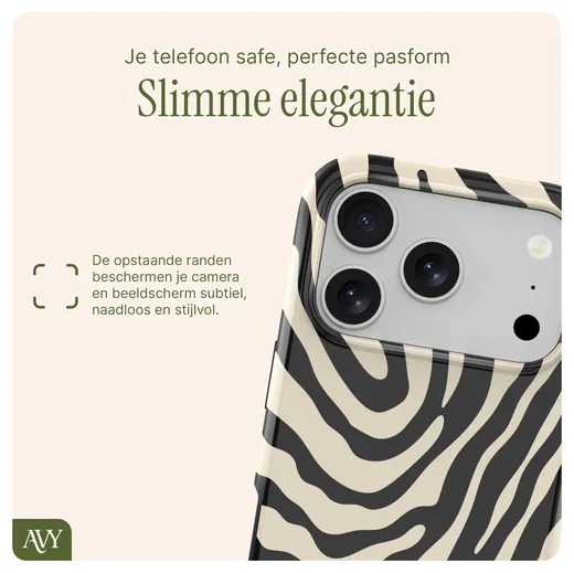 AVY Apple iPhone 17 Pro Max MagSafe Hoesje met Koord 32CM Serengeti Zebra afbeelding 9