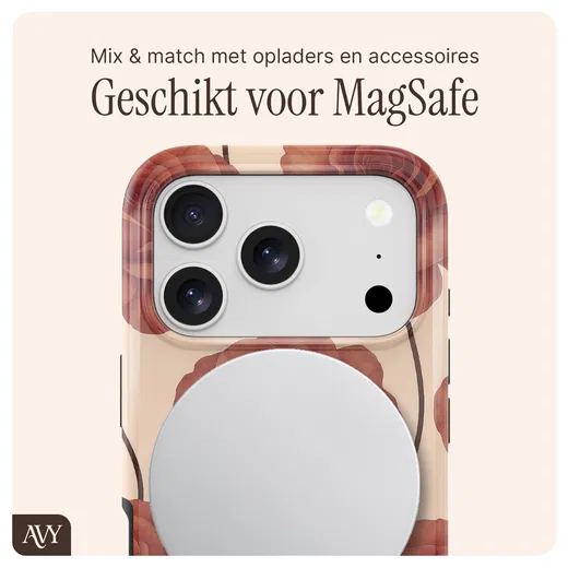 AVY Apple iPhone 17 Pro Max MagSafe Hoesje met Koord 32CM Botanique Roses afbeelding 8