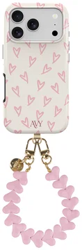 AVY Apple iPhone 17 Pro Max MagSafe Hoesje met Koord 30CM Cupid Hearts