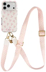 AVY Apple iPhone 17 Pro Max MagSafe Hoesje met Koord 130CM Cupid Blush afbeelding