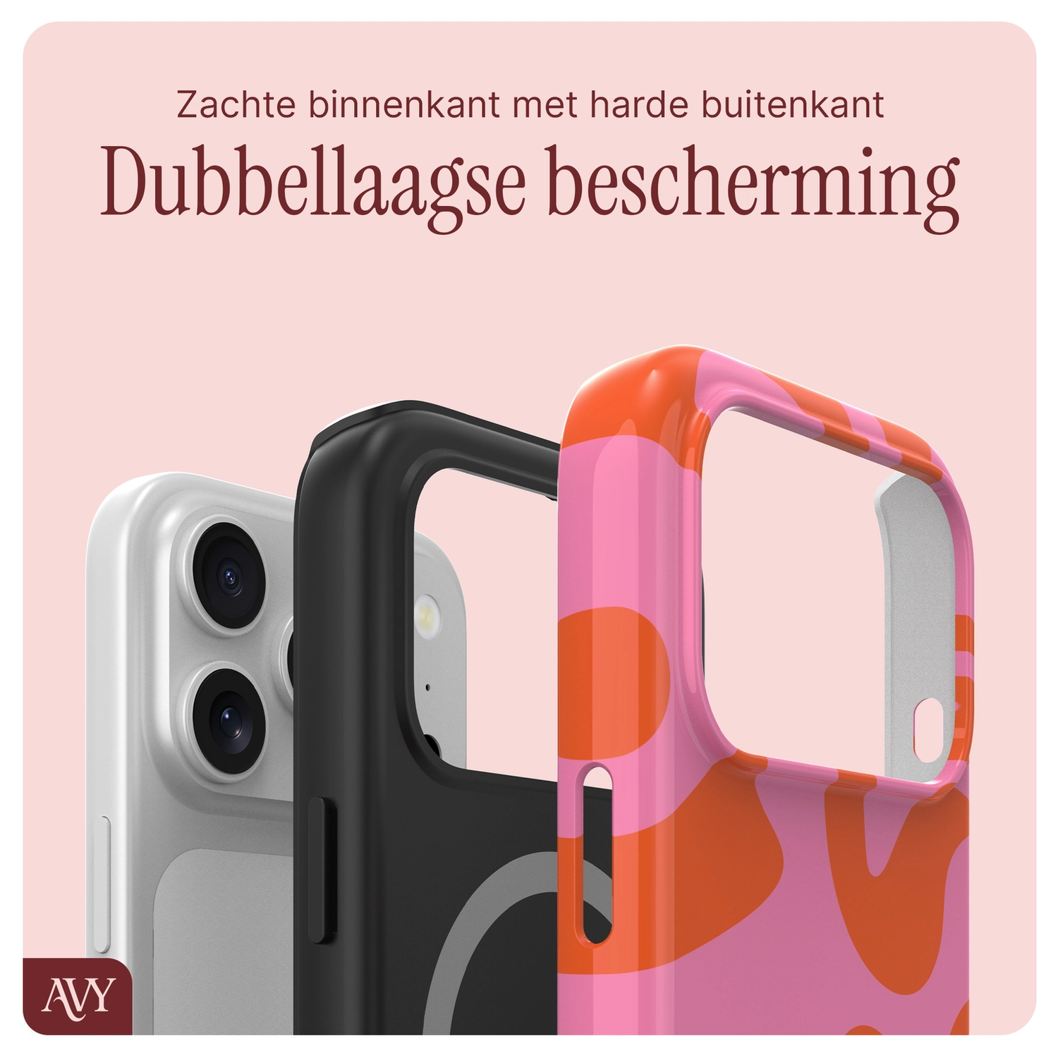 AVY Apple iPhone 17 Pro Max MagSafe Hoesje met Koord 32CM Rosé Twist afbeelding 9