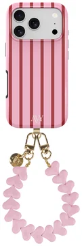AVY Apple iPhone 17 Pro Max MagSafe Hoesje met Koord 30CM Linea Hearts