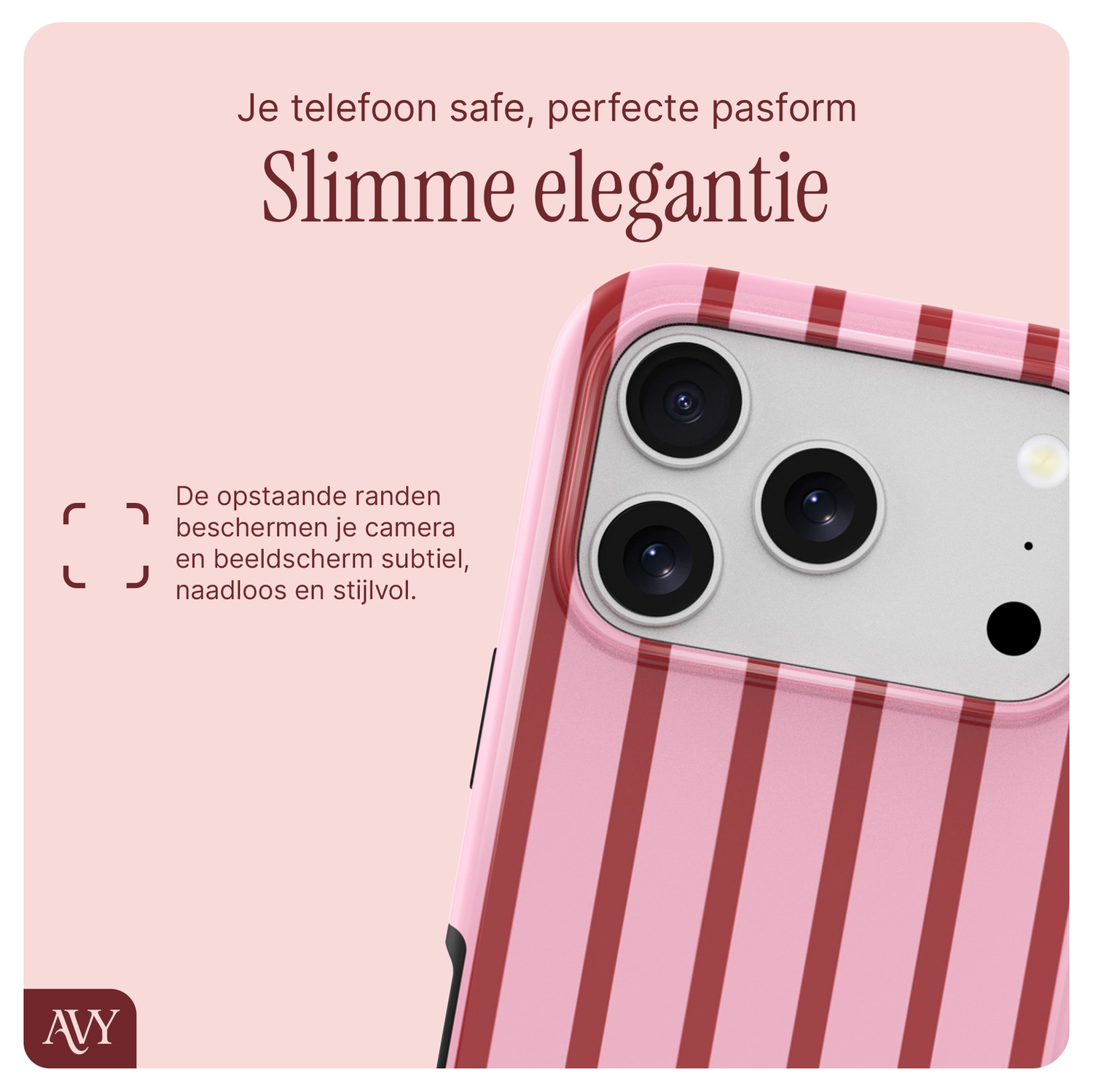 AVY Apple iPhone 17 Pro Max MagSafe Hoesje met Koord 30CM Linea Hearts afbeelding 6