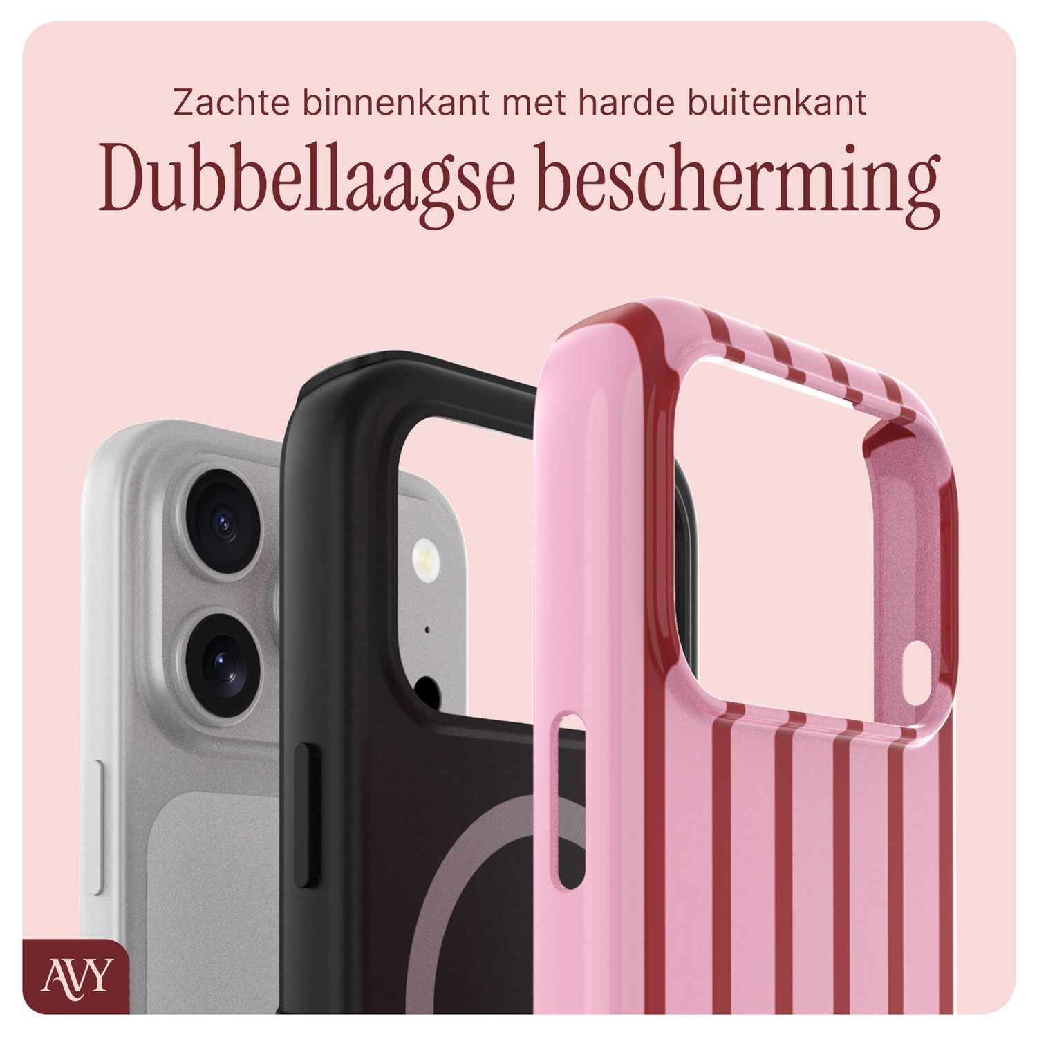 AVY Apple iPhone 17 Pro Max MagSafe Hoesje met Koord 30CM Linea Hearts afbeelding 9