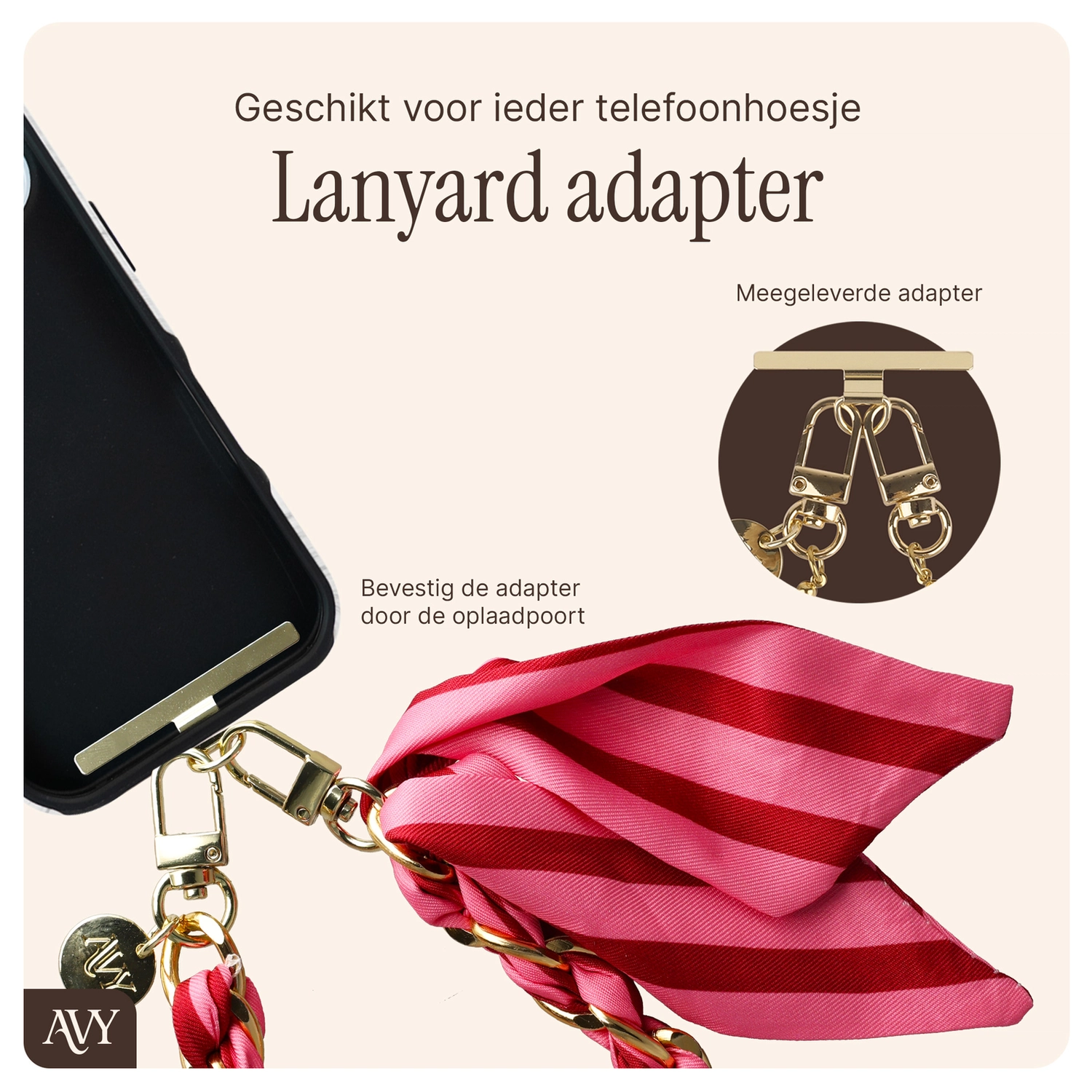 AVY Apple iPhone 17 Pro Max MagSafe Hoesje met Koord 32CM Linea Sol afbeelding 11