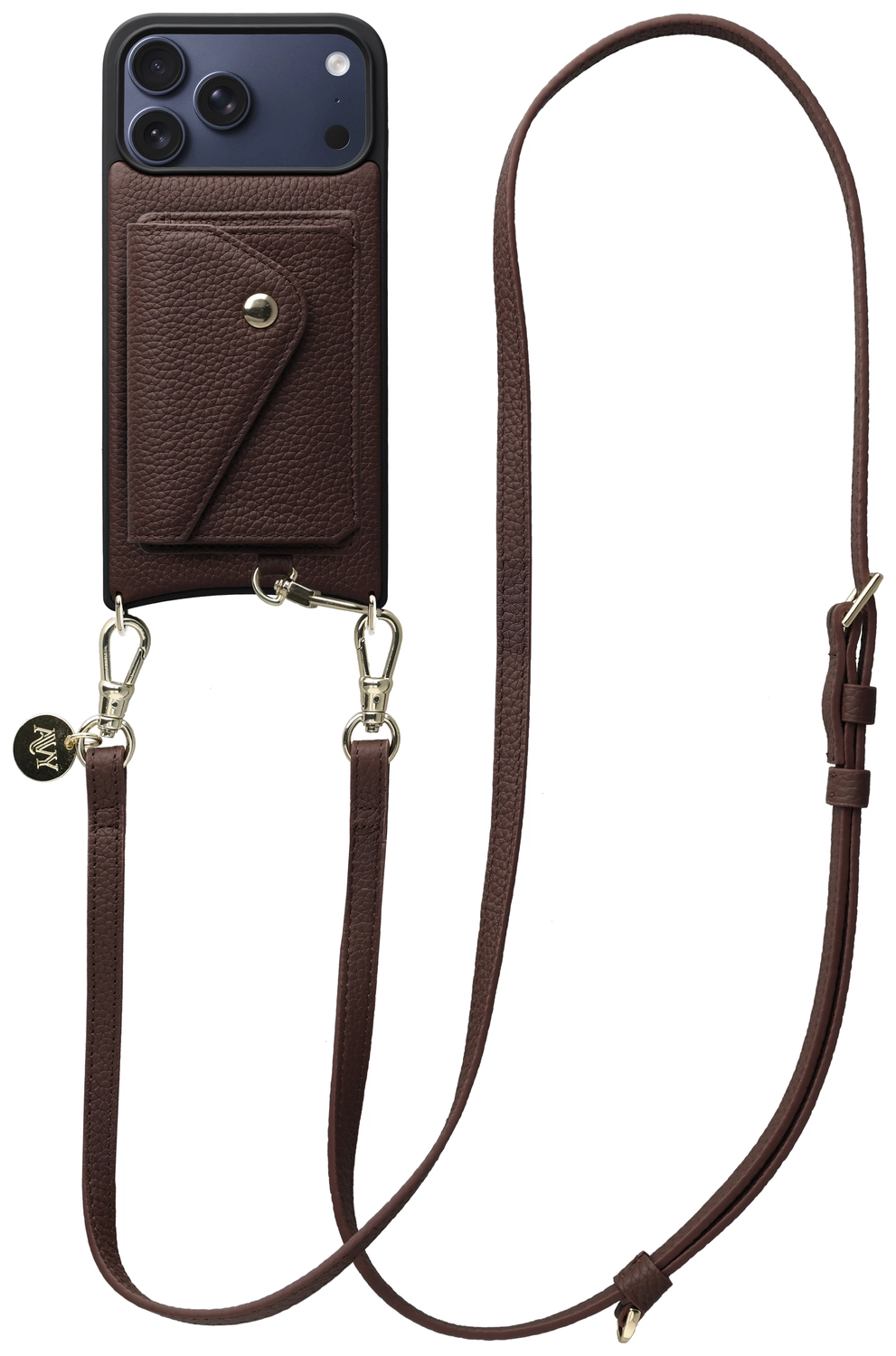 AVY Apple iPhone 17 Pro Max - Styled Kit - Chocolate - Long Leather afbeelding 1