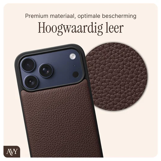 AVY Apple iPhone 17 Pro Max - Styled Kit - Chocolate - Leather and Gold afbeelding 7