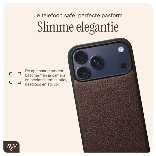 AVY Apple iPhone 17 Pro Max - Styled Kit - Chocolate - Leather and Gold afbeelding 8