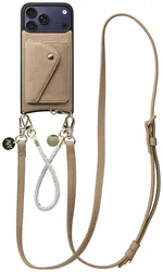 AVY Apple iPhone 17 Pro Max - Styled Kit - Beige - Leather and Silver afbeelding