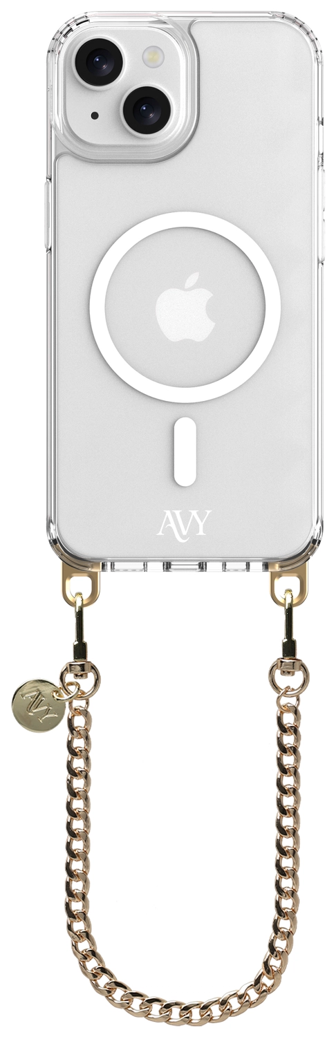 AVY Apple iPhone 15 Hoesje met Koord & MagSafe 30CM Aurum Lien afbeelding 1