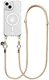AVY Apple iPhone 15 Hoesje met Koord & MagSafe 130CM Tressé Beige afbeelding 1