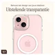 AVY Apple iPhone 15 Hoesje met Koord & MagSafe 130CM Tressé Beige afbeelding 8