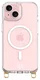 AVY Apple iPhone 15 Hoesje met Koord & MagSafe 130CM Tressé Beige afbeelding 12