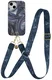 AVY Apple iPhone 15 MagSafe Hoesje met Koord 130CM Obscura Blue