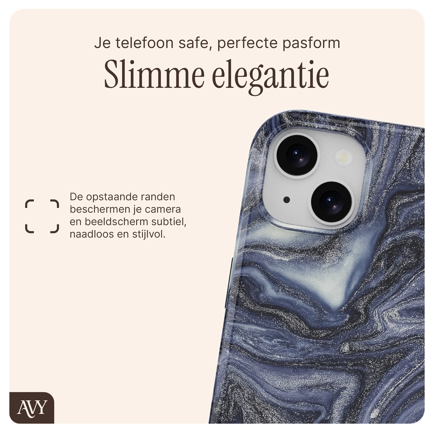 AVY Apple iPhone 15 MagSafe Hoesje met Koord 130CM Obscura Blue afbeelding 7