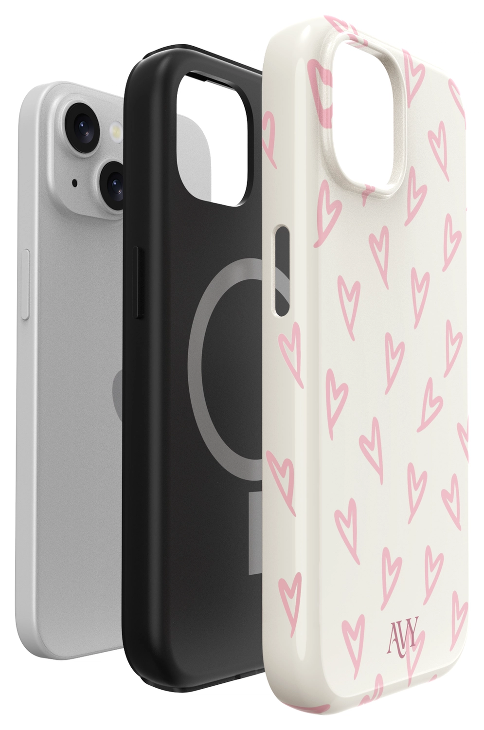 AVY Apple iPhone 15 MagSafe Hoesje met Koord 130CM Cupid Blush afbeelding 16