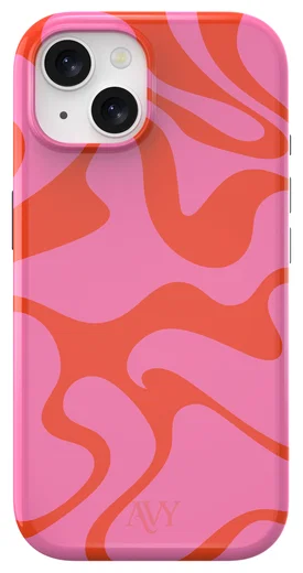 AVY Apple iPhone 15 MagSafe Hoesje met Koord 30CM Rose Hearts afbeelding 12
