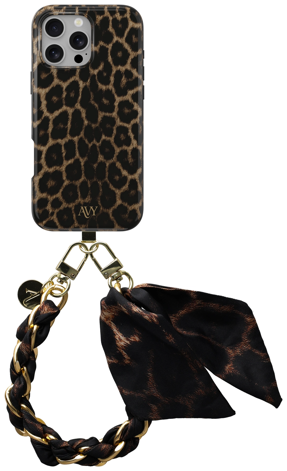 AVY Apple iPhone 15 Pro MagSafe Hoesje met Koord 32CM Panthera Chic afbeelding 1