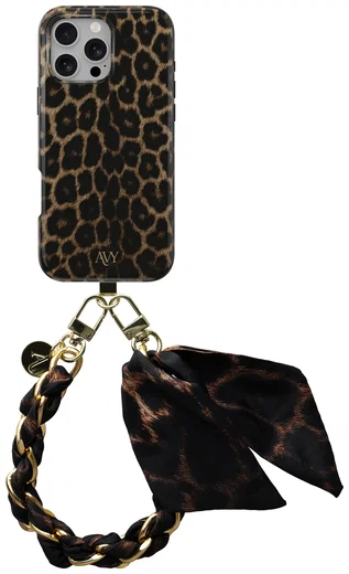 AVY Apple iPhone 15 Pro MagSafe Hoesje met Koord 32CM Panthera Chic afbeelding 1
