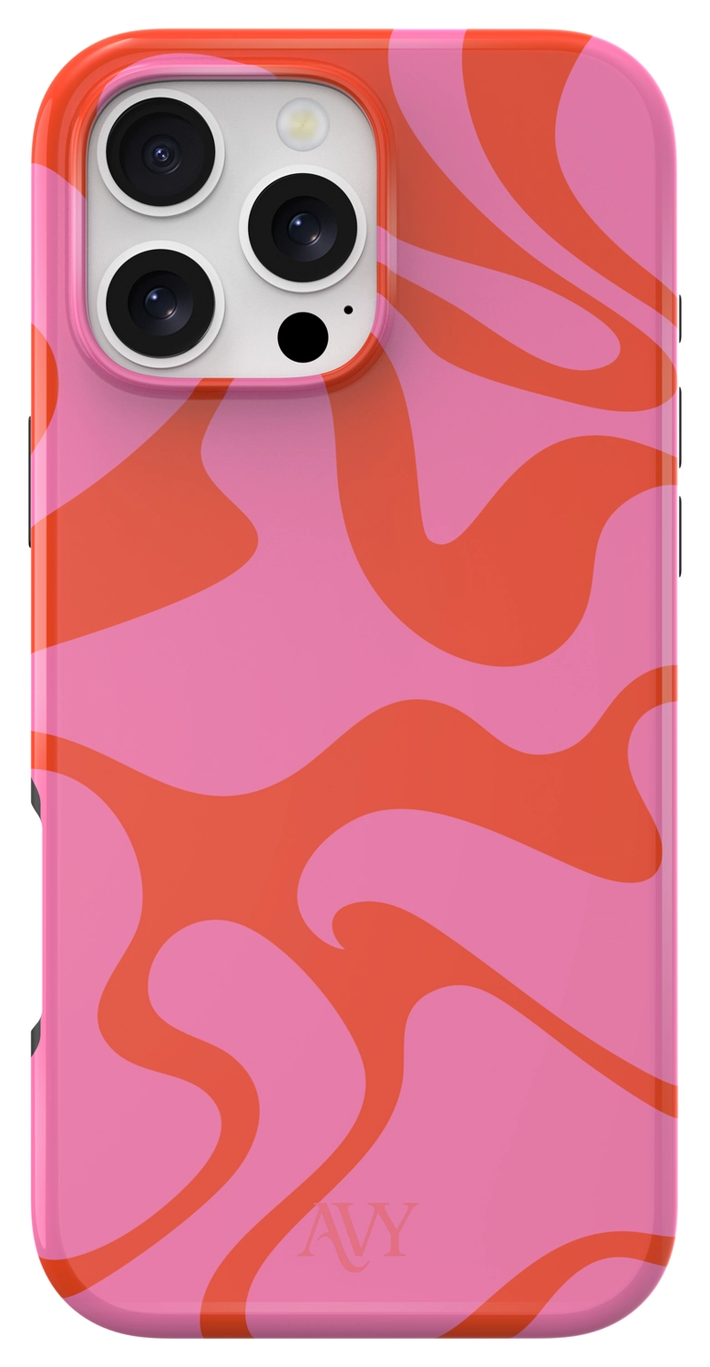 AVY Apple iPhone 15 Pro MagSafe Hoesje met Koord 30CM Rose Hearts afbeelding 13