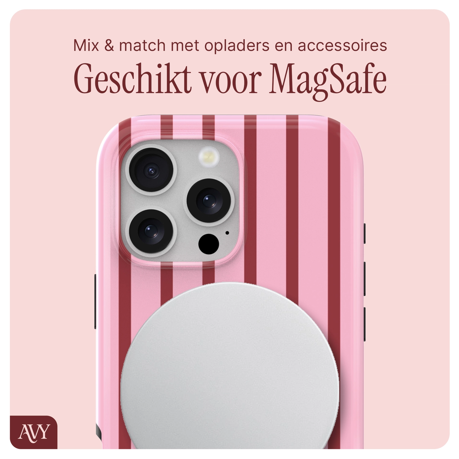 AVY Apple iPhone 15 Pro MagSafe Hoesje met Koord 32CM Linea Sol afbeelding 9