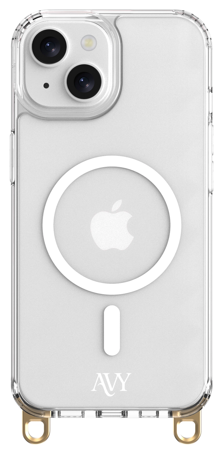 AVY Apple iPhone 13 / 14 Hoesje met Koord & MagSafe 30CM Cupid Beige afbeelding 11