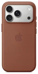 Origineel Apple iPhone 17 Pro Hoesje TechWoven Case MagSafe Back Cover Bruin afbeelding