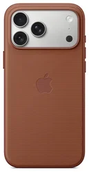Origineel Apple iPhone 17 Pro Max Hoesje TechWoven Case MagSafe Back Cover Bruin afbeelding