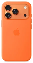 Origineel Apple iPhone 17 Pro Hoesje MagSafe Silicone Case Oranje afbeelding