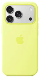 Origineel Apple iPhone 17 Pro Hoesje MagSafe Silicone Case Geel afbeelding